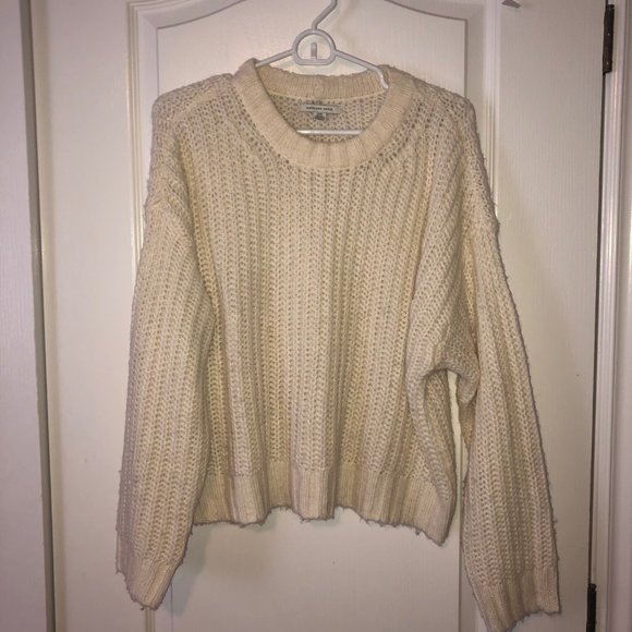 AE CREWNECK OVERSIZED CHUNKY KNIT SWEATER - Picture 2 of 5